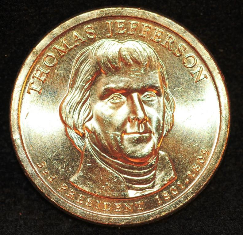 Монета США 1 долар 2007 р. 3 -ий президент Томас Джефферсон