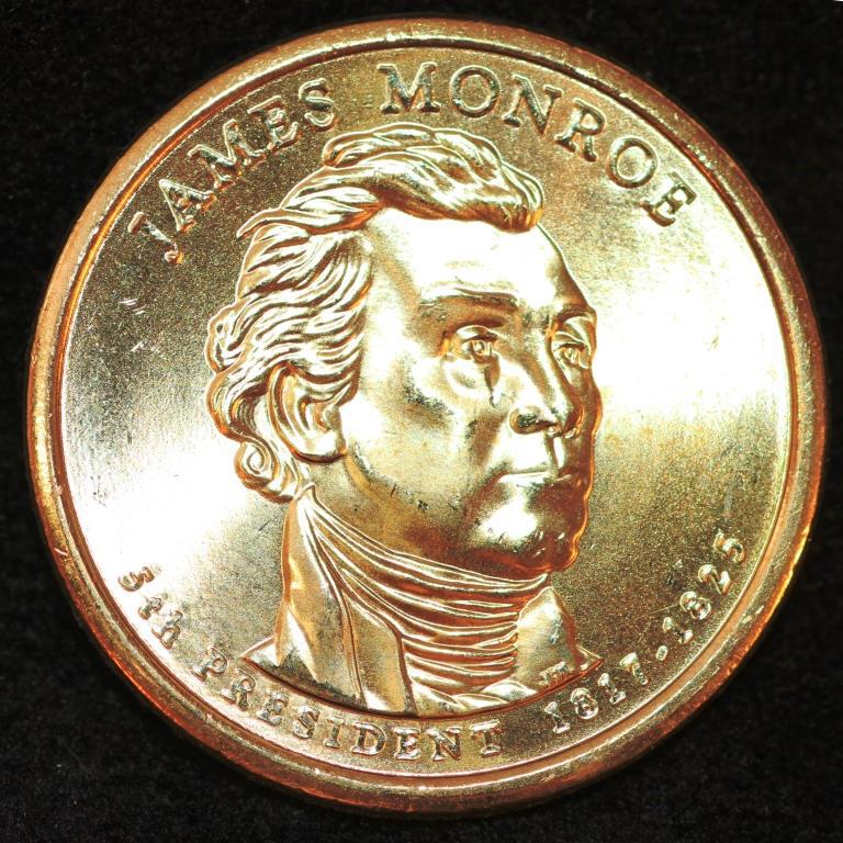 Монета США 1 долар 2008 р. 5-й президент Джеймс Монро