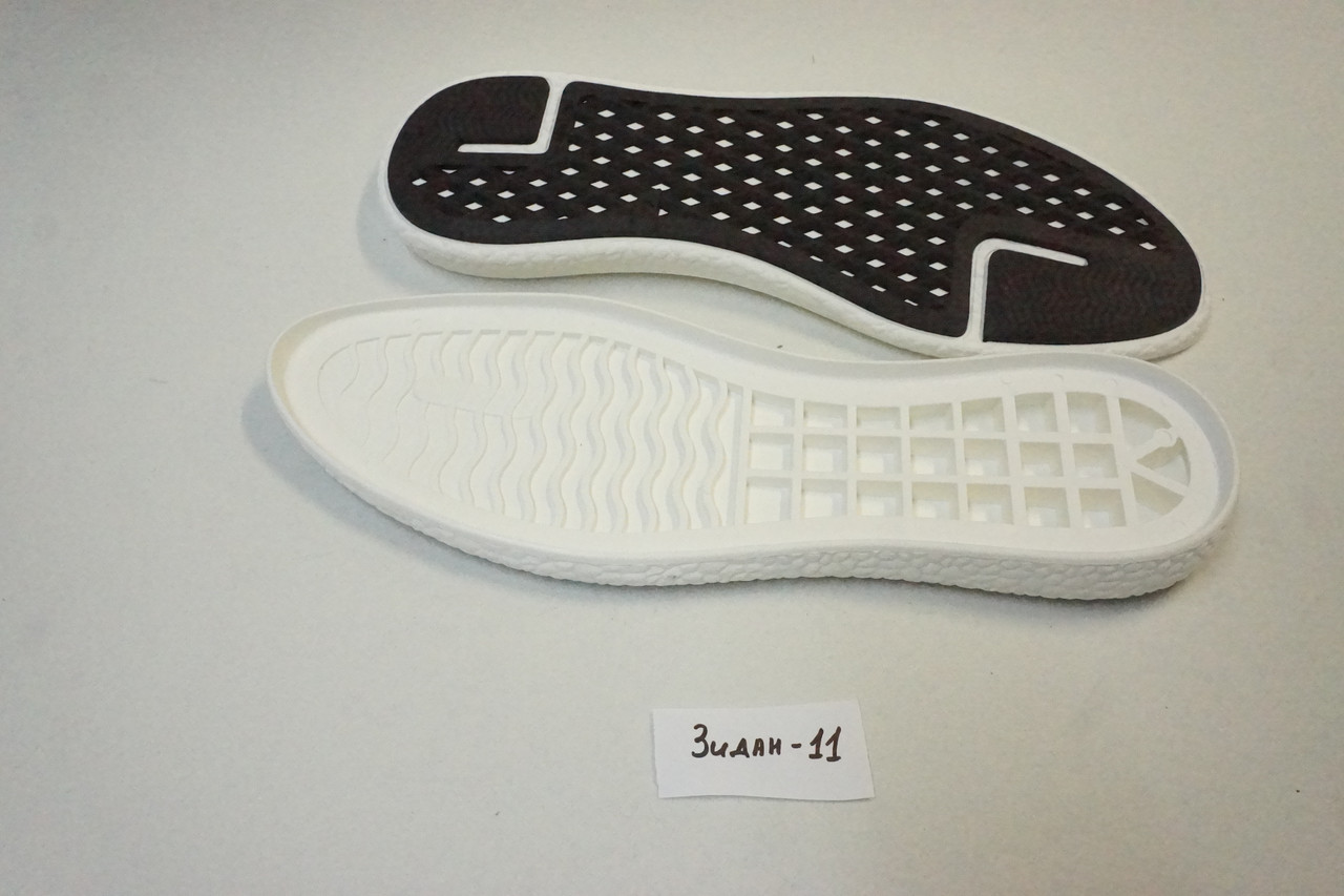 Підошва взуття Зідан-11 чорно-біла р,40,45, фото 1