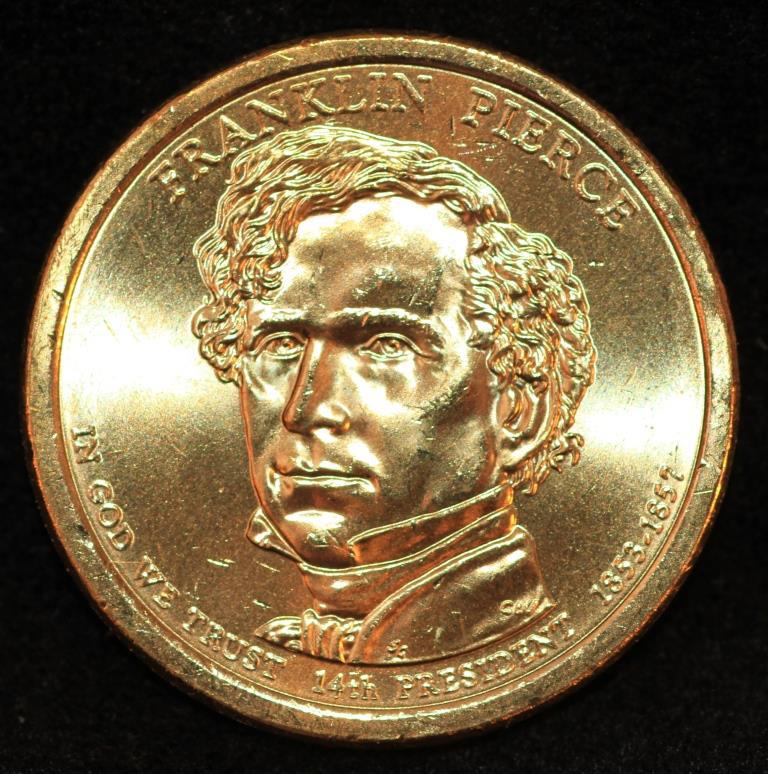 Монета США 1 долар 2010 р. 14-й президент Франклін Пірс
