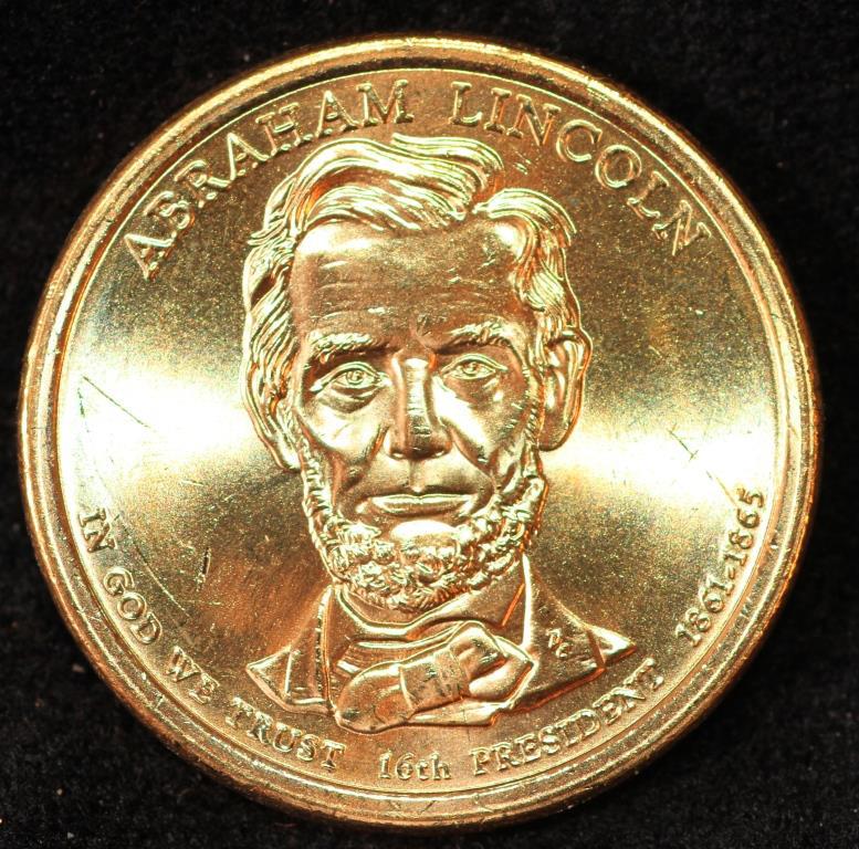 Монета США 1$ 2010 р. 16-й президентдачіR