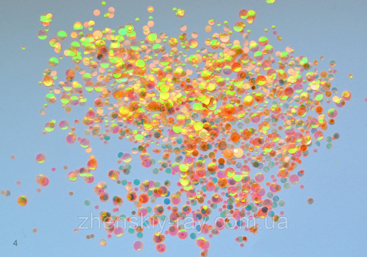 Каміфубіки для нігтів прозорі голографічні