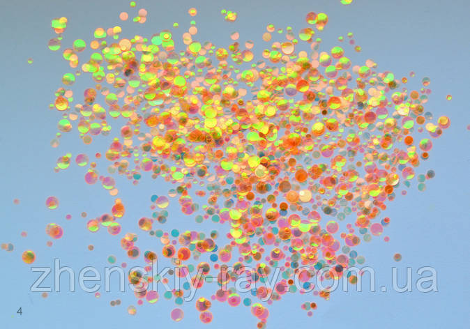 Каміфубіки для нігтів прозорі голографічні, фото 1