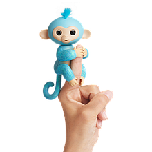 Інтерактивна гламурна мавпочка Fingerlings з блискучими лапками і хвостиком