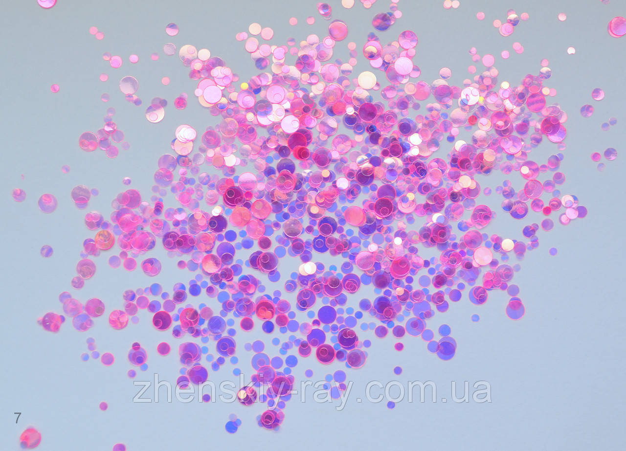 Каміфубіки для нігтів прозорі голографічні