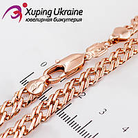 Ланцюжок позолота "Подвійні ромби" 0,6/60 см (Медичне золото)