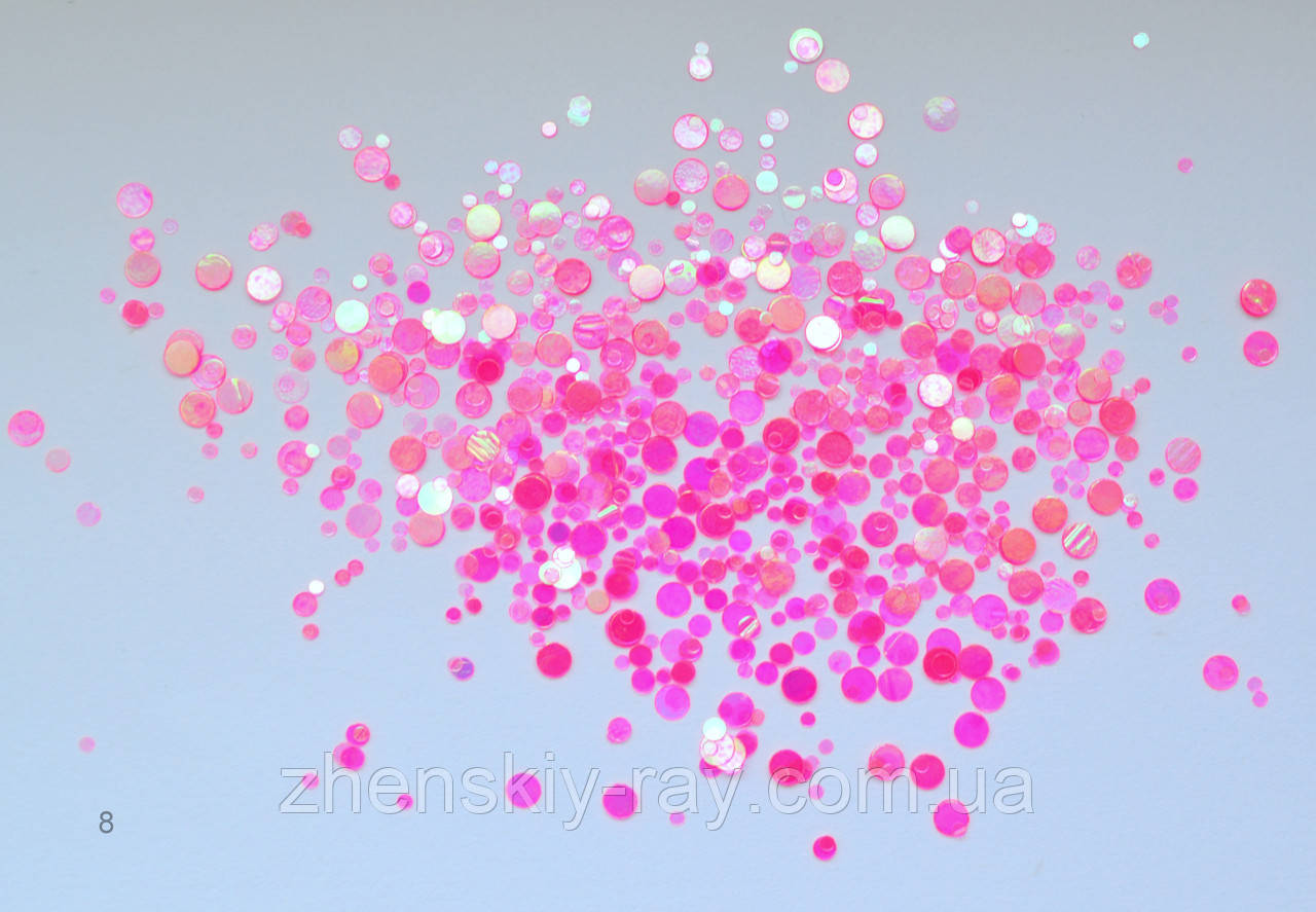 Каміфубіки для нігтів прозорі голографічні