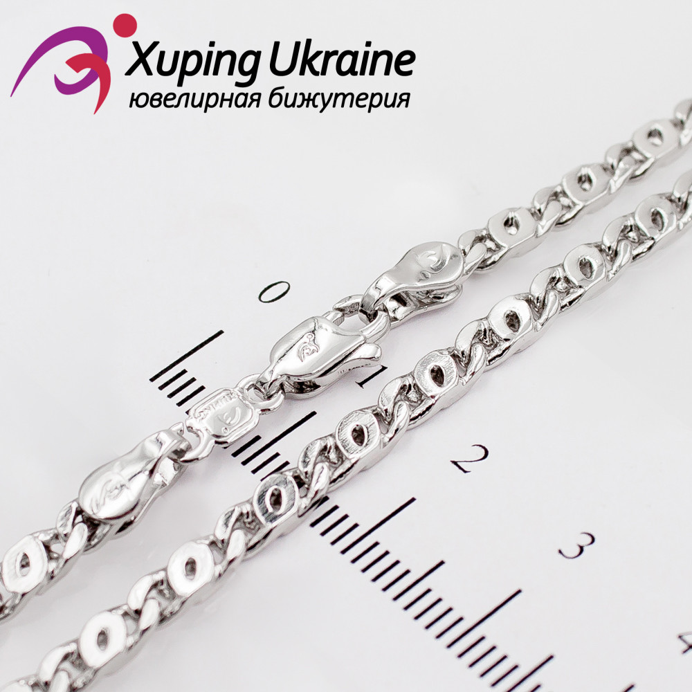 Ланцюжок Xuping плетіння "око" 0,4/60 см родіум (824302), фото 1