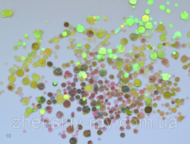 Каміфубіки для нігтів прозорі голографічні, фото 1