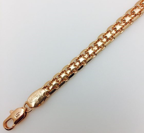 Браслет плетіння Бісмарк округлий D-20 H-0.55 ювелірна біжутерія Fallon Jewelry