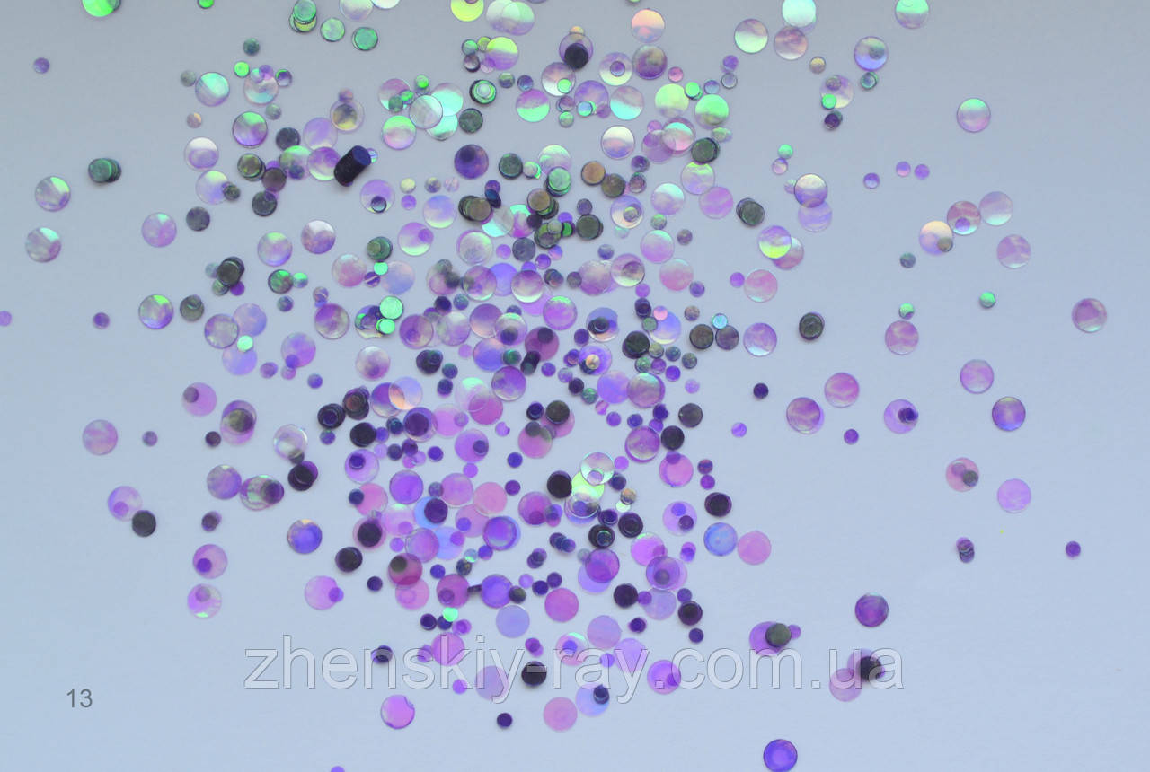 Каміфубіки для нігтів прозорі голографічні