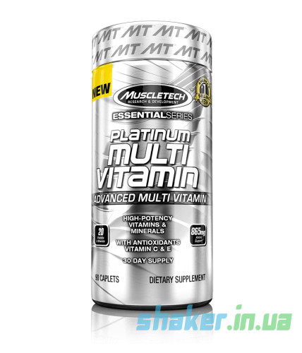 Комплекс вітамінів MuscleTech Platinum Multi Vitamin (90 капс) маскултеч платинум