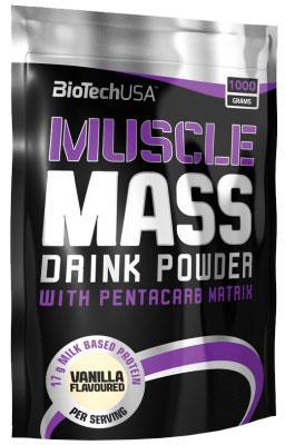 Гейнер BioTech USA Muscle Mass 1000g