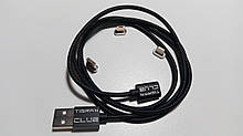 Tigran Club Манитный кабель USB 3 в 1 (Micro-USB/ USB Type-C/Lightning) Black