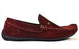 Мокасини чоловічі перфоровані літні бордові взуття колір марсала Rosso Avangard Guerin M4 Perf Bordeaux, фото 4
