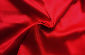 Атлас Стрейч Щільний Червоний