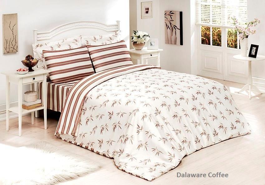Постільна білизна Le Vele Delaware Bamboo Coffee Євро