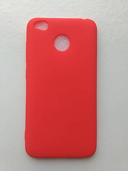 Силіконовий чохол Xiaomi redmi 4x червоний матовий Червоний [1277]