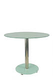 Круглий скляний столик 90 см, фото 4