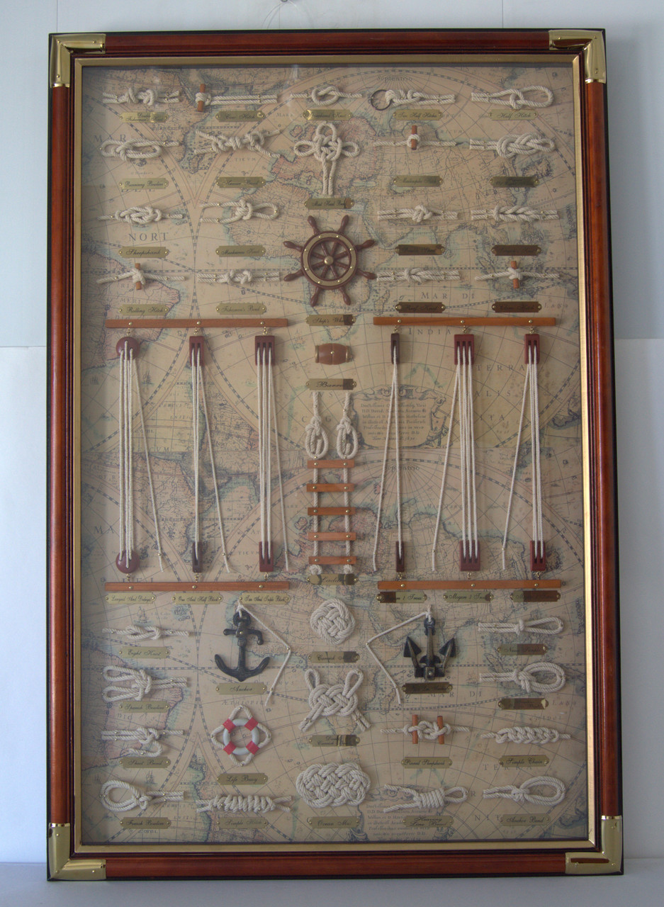 Картина панно морські вузли під склом велика 9060 B, 90 см * 60 см, Одеса