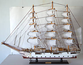 Вітрильник сувенірний, корабель дерев'яний 78 см * 11 см * 59 см (висота) 8018. Одесса