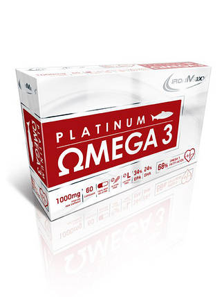 Platinum Omega 3 (58%) IronMaxx 60 caps, фото 1
