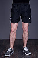 Чоловічі шорти Adidas (плащівка), чорного кольору
