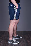 Чоловічі шорти великого розміру (плащівка), синього кольору.