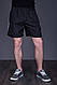 Чоловічі шорти великого розміру (плащівка), чорного кольору з білими лампасами. - фото 2 - id-p696745322