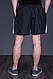 Чоловічі шорти великого розміру (плащівка), чорного кольору з білими лампасами. - фото 3 - id-p696745322