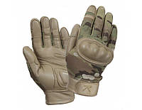 Перчатки армейские кожаные огнеупорные мультикам Tactical Gloves Multicam огнеупорные ROTCHO США