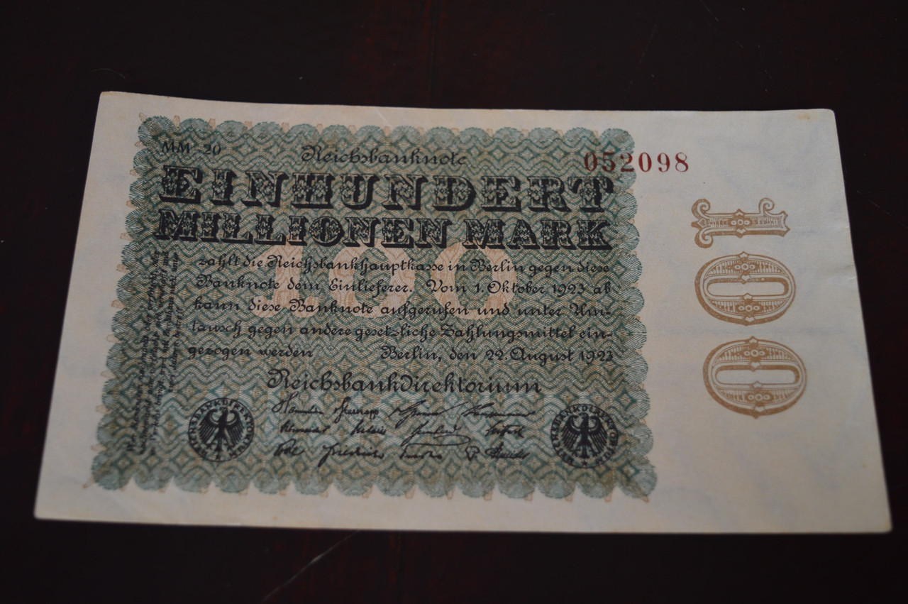 Німеччина, 100000000 марок (100 мільйонів), 1923 р. 052098