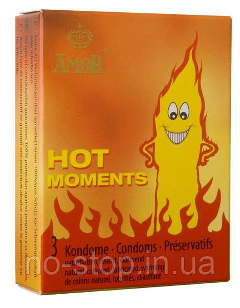 Презервативи - Amor Hot Moments 3шт, фото 1
