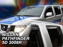 Дефлектори вікон (вітровики) NISSAN PATHFINDER 2005R-> (HEKO)