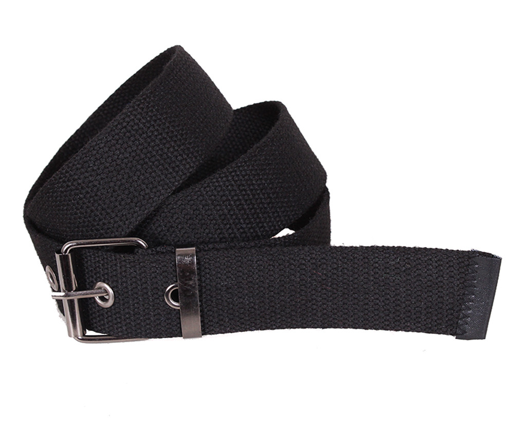 Чоловічий ремінь текстильний під джинси YK002-2704 чорний, фото 1