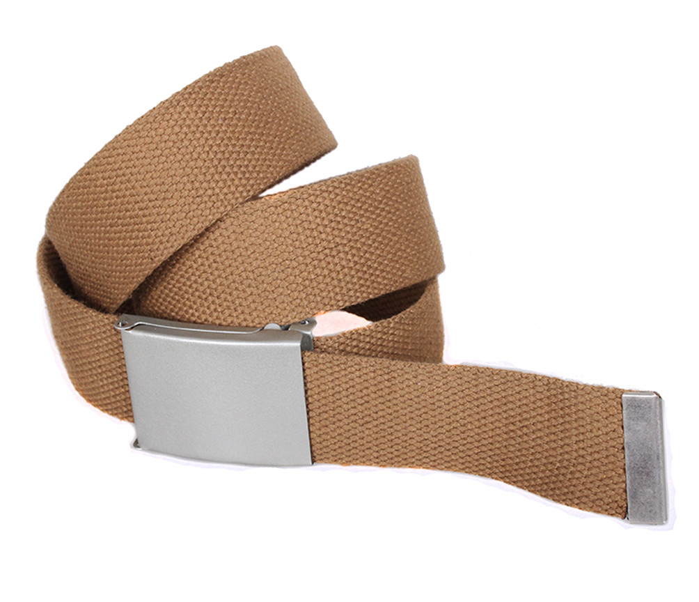 Чоловічий ремінь текстильний під джинси YK0039-2704 бежевий, фото 1