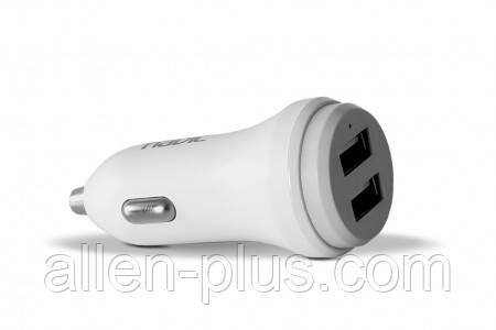 Автомобільна зарядка (USB зарядка) HAVIT HV-UC515, 2.4 A, white/gray