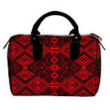 Текстильна сумка-бочонок з українським орнаментом. 2 кольори!, фото 2