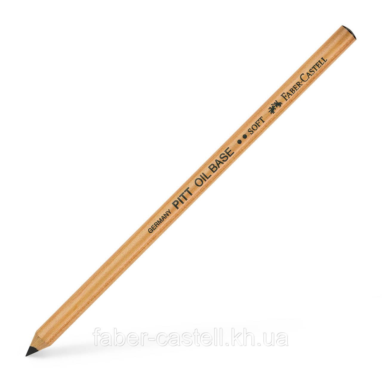 Олівець на олійній основі Faber-Castell Pitt Oil Base, колір м'який чорний (black soft) №199, 112602