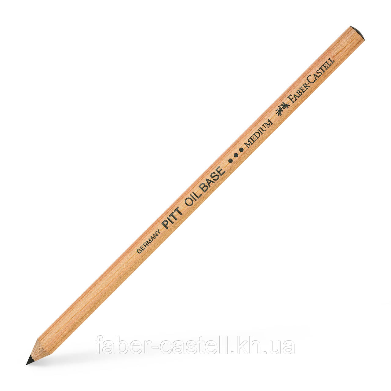 Олівець на олійній основі Faber-Castell Pitt Oil Base, колір середній чорний (black medium) №199, 112603