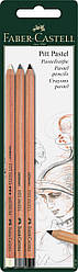 Набір пастельних олівців Faber-Castell PITT PASTEL 3 шт. у блістері, 112795
