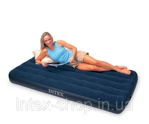 Надувний матрац Intex Classic Downy Airbeds 68758 (191х137х22см), фото 2