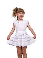 Костюм дитячий для дівчинки літній М -450 зріст 134 тм "Попілюшка"