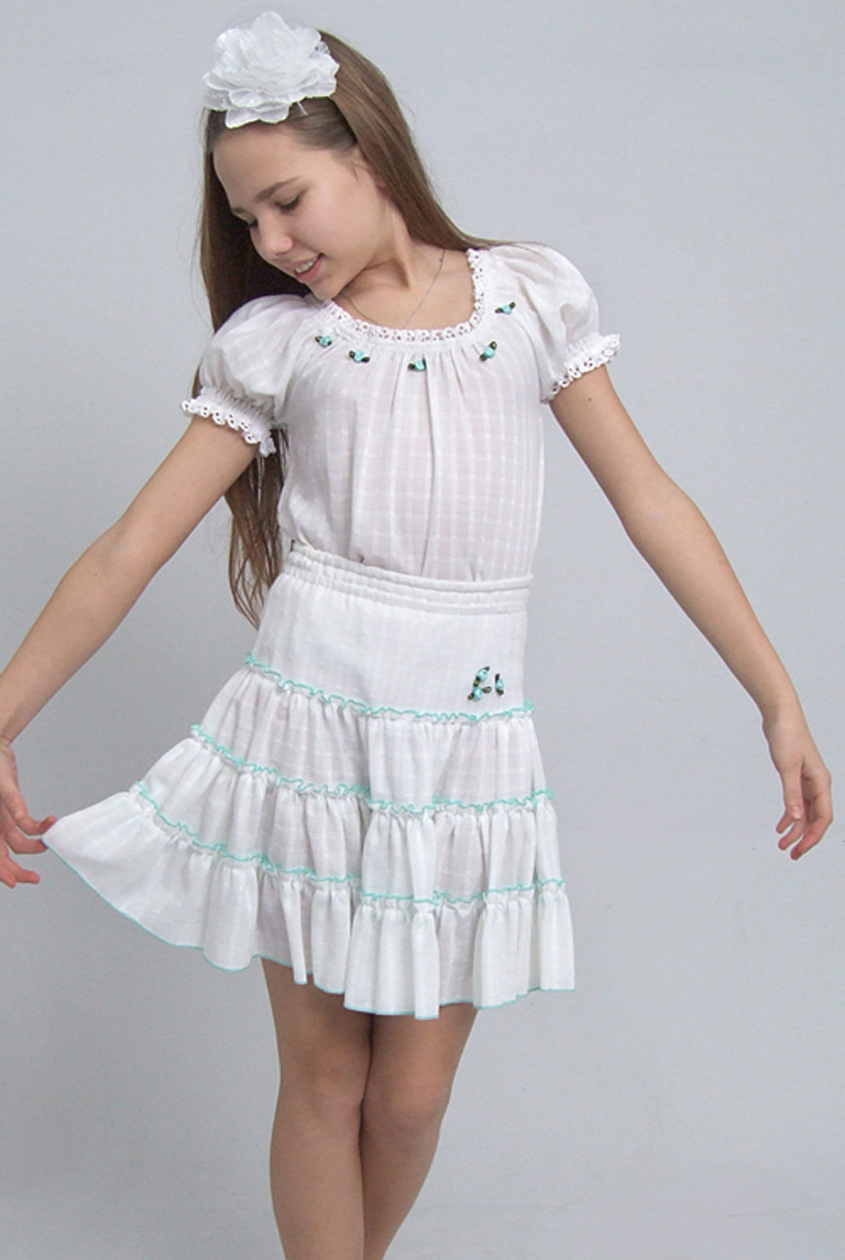 Костюм дитячий для дівчинки річний М -450 зростання 134 тм "Попелюшка", фото 1