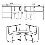 Кухонний кут Еквадор (Компаніт) 1200х1200мм, фото 9