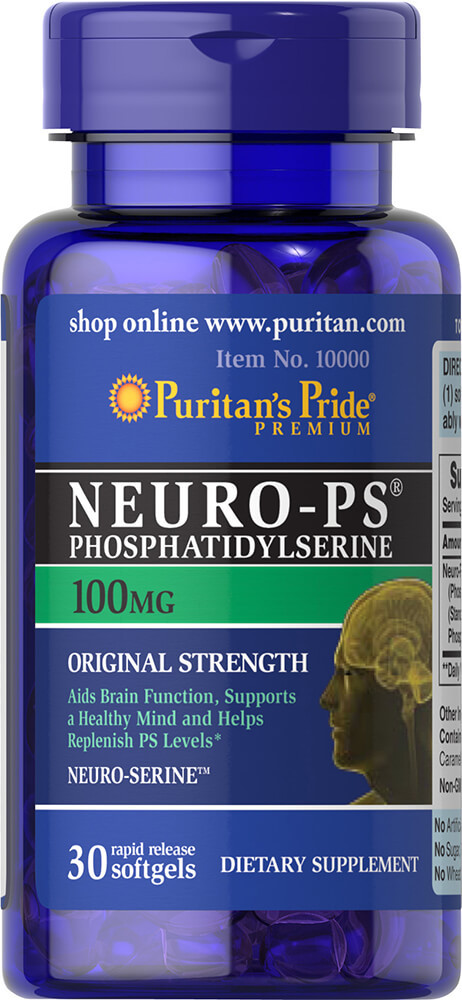 Фосфатидилсерин Neuro-PS (Phosphatidylserine) 100 mg, Puritan's Pride, 30 капсул