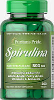 Спіруліна в таблетках, Spirulina 500 mg, Puritan's Pride, 200 пігулок