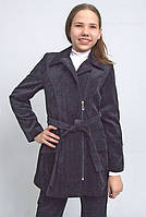 Пальто з вельвету для дівчинки м-563 зріст 146 152 тм "Попілюшка"