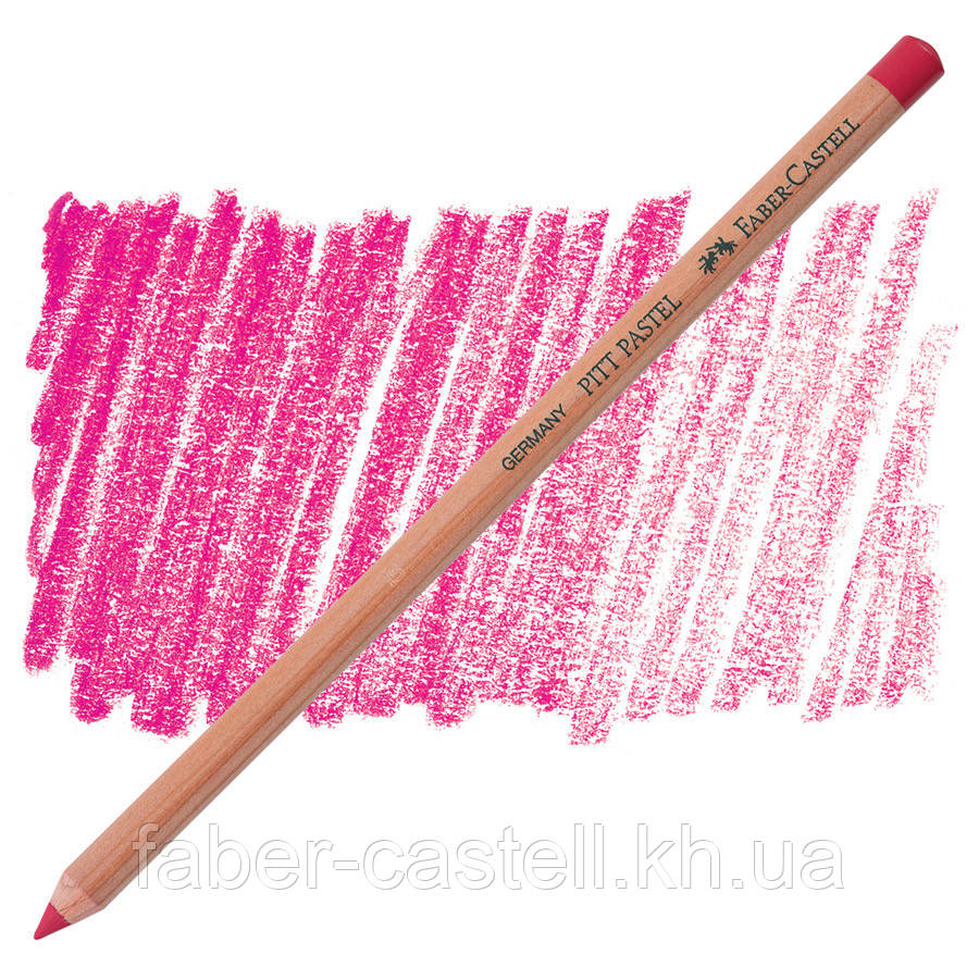 Пастельний олівець Faber-Castell Pitt Pastel, колір яскраво-рожевий кармін (pink carmine) №127, 112227