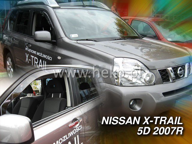 Дефлектори вікон (вітровики) NISSAN X-TRAIL 2007 →(HEKO)
